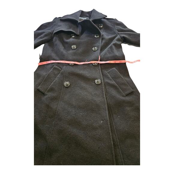 George Simonton Size 10 Black Long Sleeve Button Up Coat *flawed* - Picture 10 of 12